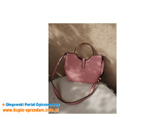 Pastelowa róż torebka damska