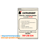 Zatrudnimy opiekunki / opiekunów seniora