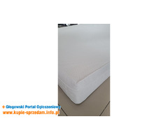 Materac piankowy, średnio twardy/biały, 140x200x20 cm