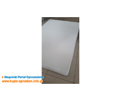 Materac piankowy, średnio twardy/biały, 140x200x20 cm