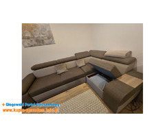 Narożnik z funkcją spania skrzynia na pościel